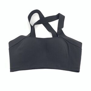 $60 Victoria's Secret Cross Strap Bandeau Sports Bra Size Small Solid Black S